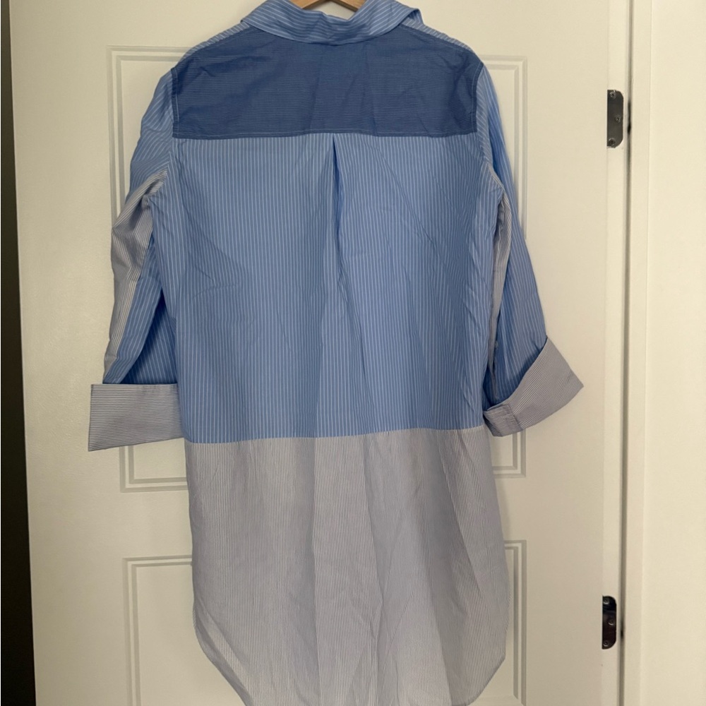NWT ZARA Multi-position Garment Patchwork Shirt Dress - Picture 3 of 6